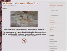 Tablet Screenshot of bordeaux-hatha-yoga-bien-etre.com